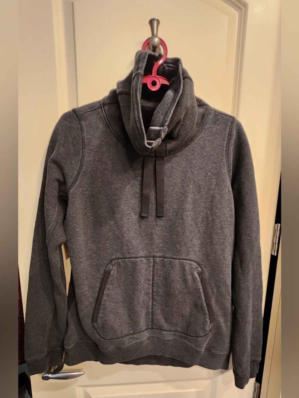 lululemon athletica Charcoal Gray Cowl Neck Pullover